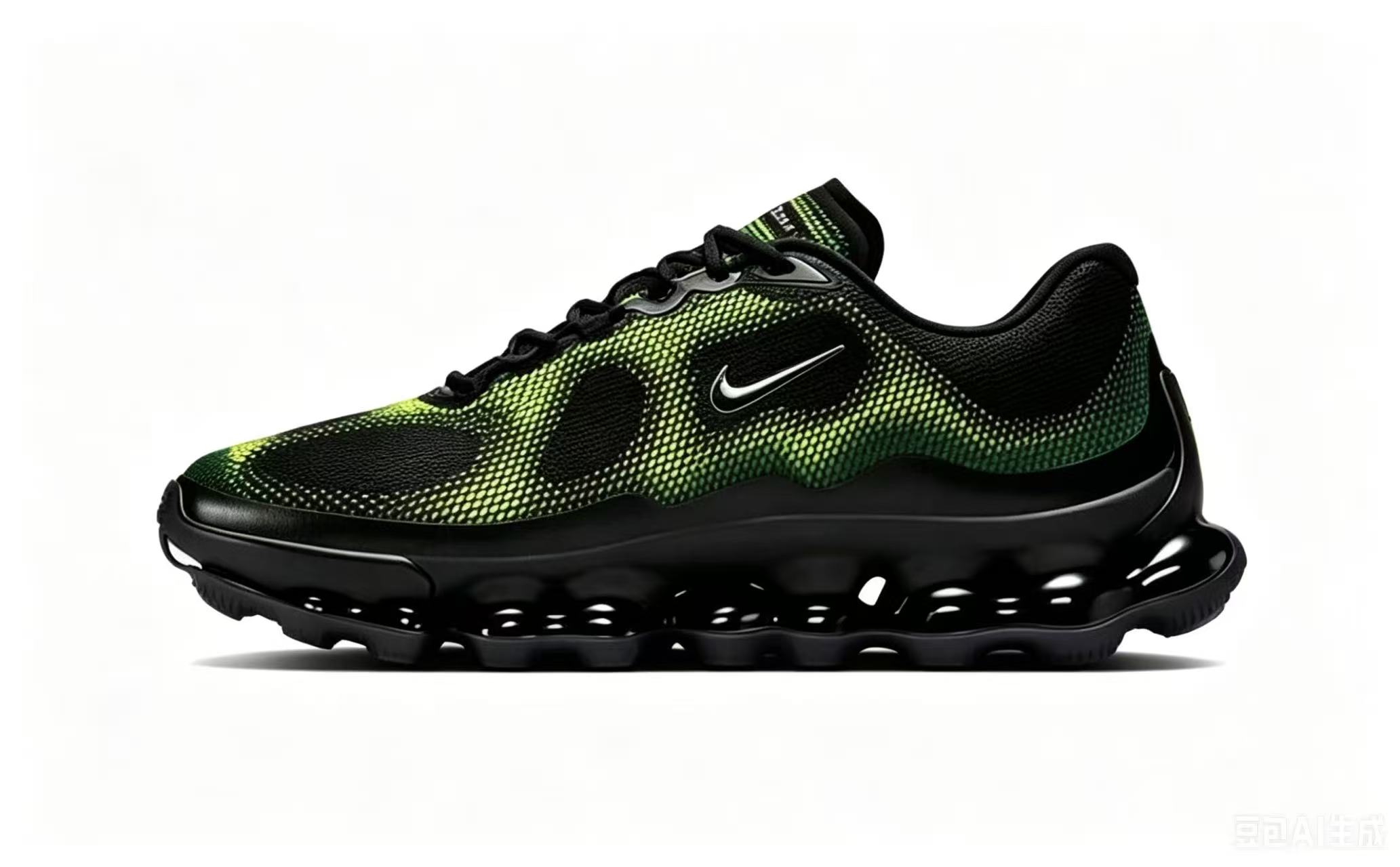 Women's Hot sale Running weapon Air Liquid Max Black/Green Shoes 008